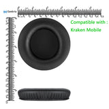 Geekria QuickFit Replacement Ear Pads for Razer Kraken Mobile Headphones Ear Cushions, Headset Earpads, Ear Cups Cover Repair Parts (Black)
