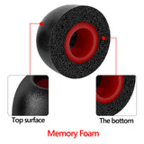 Geekria 3 Pairs Comfort Memory Foam True Wireless Earbuds Ear Tips Compatible with 4.5-6.3mm in-Ear Earphones Nozzle Blocking Noise Foam Tips / Earbud Ear Tips /Tips Eartips (L Size / Short)