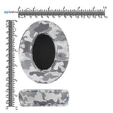 Geekria QuickFit Extra Thick Replacement Ear Pads for Turtle Beach Stealth 400 500X 700X 420X Ear Force XO SEVEN XP500 PX5 PX4 X42 Headphones Ear Cushions, Ear Cups Cover Repair Parts (Camo)