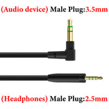 Geekria Audio Cable Compatible with Sennheiser Momentum 4/3/2, HD1 On-Ear, HD 400S, HD4.50SE, HD4.50, HD350BT Headphones, 3.5mm to 2.5mm Replacement Cord (4 ft / 1.2m)