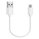 Geekria Micro Sport Earphones Short Charger Cable, Compatible with Lg HBS-F110, HBS-A100, Jabra HALO SMART, Elite, Micro-USB Replacement Power Charging Cord (1 ft / 30 cm)