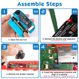 Geekria Replacement Joystick Repair Kit, Compatible with Switch Analog Stick and Nintendo Switch , Repair Parts, Include 4 Joysticks, 4 Thumbstick Grips, 2 Screwdriver, 6 Screw, Pry Tools