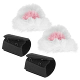 Geekria NOVA Headphone Beam Strap+Cat Ears Attachment Compatible with Bose, Sony, Skullcandy, Beats, Marshall Headphones, Easy DIY Installation, Comfortable & Stylish (Black / White+Pink)
