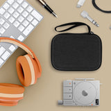 Geekria Audio Interface Carrying Case, Compatible with Teenage Engineering TP-7, EVA Hard Shell Portable Travel Bag (Dark Gray)