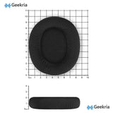 Geekria Comfort Mesh Fabric Replacement Ear Pads for SONY MDR-7506, MDR-V6, MDR-V7, MDR-CD900ST Headphones, Ear Cushions (Black)