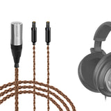 Geekria Apollo 6N OCC Single Crystal Copper Headphone Upgrade Cable, 8-Braid 4-Pin XLR to HD800 Series, Compatible with Sennheiser HD800S / HD800 / HD820, Neutrik Balanced Plug 1.5m (4.9ft)