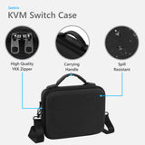 Geekria Hard Shell Travel Case, Compatible with GL.iNet Comet Pro (GL-RM10), Remote KVM Switch Carrying Bag (Dark Gray)