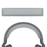 Geekria Protein Leather Headband Pad Compatible with Corsair HS55, HS55 PRO Headphones, Replacement Band Repair Part (Grey)