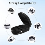 Geekria Shield Storage Case Carrying Case Compatible with Meta Quest 3, Drop and Scratch Proof Portable Bag Protect VR Device and Accessories, Suitable for Travel and Home Bag (Black)