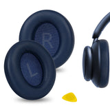 Geekria QuickFit Replacement Ear Pads for Anker Soundcore Space Q45, Life Q45 Headphones, Ear Cushions (Blue)