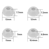 Geekria Memory Foam Ear Tips Compatible with AirPods Pro 3rd Generation, Snug Non Slip Fit for Commute & Fitness, 4 Sizes L, M, S, XS (Grey)