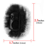 Geekria for Creators Furry Windscreen Compatible with DJI Mic 2, Mic DeadCat Wind Cover Muff, Fluff Cover Windshield, Wind Noise Reduction (Grey / 2 Pack)