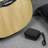 Geekria Shield Carry Case Compatible with Fender Mustang Micro Headphone Amp Case, Replacement Hard Shell Travel Carrying Bag with Cable Storage (Grey)
