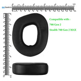 Geekria QuickFit Ear Pads Replacement for Turtle Beach Stealth 700 Gen 2 Stealth 700 Gen 2 MAX Headphones Ear Cushions, Headset Earpads, Ear Cups Cover Repair Parts (Black)
