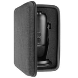 Geekria for Creators Microphone Case with Foam Compatible with Blue 1967 Yeti Pro, Blue Yeti, Hard Shell Mic Carrying Case, Travel Protective Bag with Cable Storage (Dark Grey)