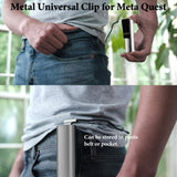Geekria VR Power Bank Organizer Compatible with Meta Quest 3 / 2 / Pro, VR Link Cable Clips, Virtual Reality Game Accessories