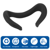 Geekria VR Silicone Face Pad Cover Compatible with Meta Quest 3, Washable Lightproof Anti-Leakage Cushion Pad Mask, VR Headset Face Shield (Black)