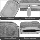 Geekria Portable Carrying Case for GO Ultra, Travel Storage Case Compatible with Insta360 GO Ultra, Water-resistance Mini Protective Hard, Action Camera Accessories (Light Grey)