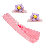 Geekria NOVA Knit Fabric Headband Cover and Cat Ears Attachment Set Compatible with Razer, SteelSeries, HyperX, Sennheiser, ASTRO, Sony, Logitech, ATH Headphones (Purple/Pink)