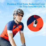 Geekria for Creators Microphone Wind Muff Compatible with Insta360 GO3, 3S Action Camera, Premium Wind Noise Reduction Cove, Mic Windscreen Foam (Per Box 6 Pcs)