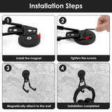 Geekria Magnetic Headphone Holder, Headset Hooks, Gaming Controller Stand for PS5, PS4, Xbox One, Nintendo Switch, Compatible with Sennheiser, Bose, Beats, Razer, HyperX, Sony (Black)