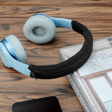 Geekria Flex Fabric Headband Cover Compatible with Beats Solo 3, Solo 2 Headphones, Head Cushion Pad Protector, Replacement Repair Part, Sweat Cover, Easy DIY Installation (Black)