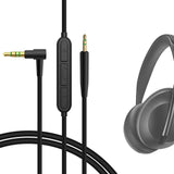Geekria Audio Cable with Mic Compatible with Bose 700, NC700 Headphones Cable, 2.5mm to 3.5mm Replacement Stereo Cord with Inline Microphone and Volume Control (4 ft/1.2 m)