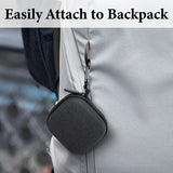 Geekria Shield Earbuds Case Compatible with Beats Powerbeats Pro 2 True Wireless Earbud, Replacement Hard Shell Travel Carrying Bag with Carabiner Clip (Dark Gray)