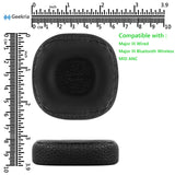 Geekria QuickFit Replacement Ear Pads for Marshall Major III Wired Wireless, MID ANC Headphones Ear Cushions, Repair Parts (Black)