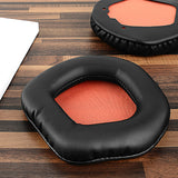 Geekria QuickFit Protein Leather Replacement Ear Pads for Asus STRIX 7.1, STRIX 2.0, STRIX PRO, STRIX DSP Headphones Ear Cushions, Headset Earpads, Ear Cups Cover Repair Parts (Black)