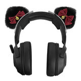 Geekria NOVA Headphone Headband Spacer+Cat Ears Attachment Compatible with Sony, Bose, Skullcandy, Beats, Marshall Headphones, Easy DIY Installation, Comfortable & Stylish (Black)