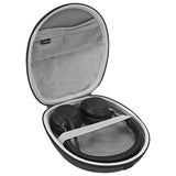Geekria Shield Case Compatible with Jabra Elite45h, Evolve275, Evolve265, Evolve255, Evolve250, Evolve230 Case, Replacement Protective Hard Shell Travel Carrying Bag with Cable Storage (Grey)