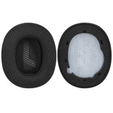 Geekria Comfort Mesh Fabric Replacement Ear Pads for JBL Live 650 BTNC, Lifestyle E65BTNC, Duet NC, Live 660 BTNC Ear Cushions, Repair Parts (Black)
