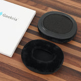 Geekria Comfort Velour Replacement Ear Pads for Sony MDR-1ABT/ 1RBT/ 1RNC Headphones Ear Cushions, Repair Parts (Black)
