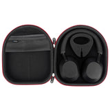 Geekria Shield Headphones Case Compatible with Sony WH-XB910N, WH-CH720N, WH-1000XM5, WH-1000XM4, WH-ULT900N, Replacement Hard Shell Travel Carrying Bag with Cable Storage (Red)
