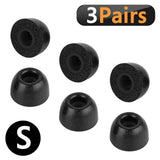 Geekria 3 Pairs Comfort Memory Foam True Wireless Earbuds Ear Tips Compatible with 4.5-6.3mm in-Ear Earphones Nozzle Blocking Noise Foam Tips / Earbud Ear Tips / Tips Eartips (Size S / Short)