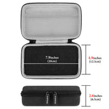 Geekria Webcam Carrying Case Compatible with Logitech MX Brio Ultra HD 4K Streaming Webcam Replacement Hard Shell Travel Carrying Bag with Cable Storage (Dark Grey)