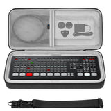 Geekria Audio Interface Carrying Case, Compatible with Blackmagic Design ATEM Mini (SWATEMMINICEXT) / ATEM Mini Extreme ISO (SWATEMMINICEXTISO), EVA Hard Shell Travel Bag (Dark Gray)