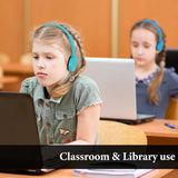 Geekria 24 Pack Wired Headphones for Classroom Adjustable On-Ear Headphones, Kids Headphones Wholesale Children On-Ear Headset for Schools, Student, Libraries, Computer Lab, Bulk Pack