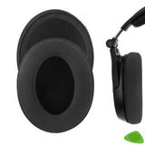 Geekria Comfort Velour Replacement Ear Pads for Sennheiser HD380, HD380 Pro, PXC350, PC350, PC350 SE, PXE350, HME95, HMEC250 Headphones Ear Cushions, Ear Cups Cover Repair Parts (Black)