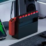 Geekria Game Card Storage with 28 Game Card Slots Card Holder Compatible with Nintendo Switch OLED, Use Stand Alone or Mount to Switch Dock