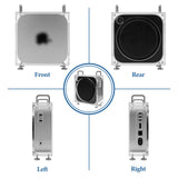 Geekria Computer Chassis Stand, Clear Acrylic Chassis Case, Compatible with Apple 2024 Mac Mini Desktop Computer, Apple 2024 Mac Mini M4 / 2024 Mac Mini M4 Pro Stand - Accessories (Transparent)