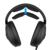 Geekria Velour Headband Pad Compatible with Sennheiser HD620S, HD400 Pro, HD560S Headphones, Replacement Band Repair Part (Black)