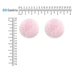 Geekria Round Fluffy Headphone Headband Decoration, Cute Kawaii Adhesive Charm, Compatible with Sony, Skullcandy, Beats, Turtle Beach, Philips, Microsoft, and Most Headphones (Pink)