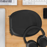Geekria Shield Headphones Case Compatible with Bose QC Ultra II, QC45, QC35 II, QCSE, SoundLink II, Replacement Hard Shell Travel Carrying Bag with Cable Storage (Black)