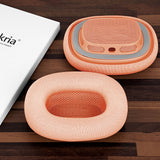 Geekria Comfort Mesh Fabric Replacement Ear Pads Compatible with AirPods MAX (A2096), AirPods MAX2 (A3184) Headphones, Ear Cushions (Orange)