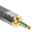 Geekria 2.5mm 4-Pole Balanced Male to 3.5mm 4-Pole Balanced Female Headphones Adapter, for Balanced 2.5mm Output Devices, Aluminum Alloy Audio Converter, Gold Plated