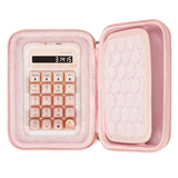 Geekria Numeric Keypad Hard Shell Travel Case, Compatible with LOFREE Foundation Numpad/Lipstick-Style, Portable Number Pad Carrying Bag (Pink)