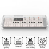 Geekria Synthesizer Clear Acrylic Case Protector, Magnetic Closing Dust Cover, Compatible with Teenage Engineering OP-1 Field / OP-1 / OP-XY Portable Synthesizer (Clear)