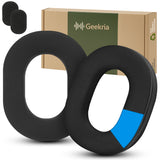 Geekria Sport Cooling-Gel Replacement Ear Pads for Razer BlackShark V3 Pro (Do Not Fit BlackShark V3 Wireless/ V3X) Headphones Ear Cushions, Repair Parts (Black)